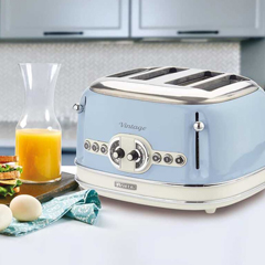 Ariete Vintage 4 Dilim Ekmek Kızartma Makinesi, 1630 w, Mavi - 5