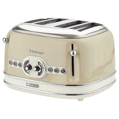 Ariete Vintage 4 Slice Bread Toaster, 1630 W, Beige - 1