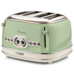 Ariete Vintage 4 Slice Bread Toaster, 1630 W, Green - 1
