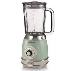 Ariete Vintage Glass Blender, with Ice Crushing Function, 1.5 L, 1000 W, Green - 1
