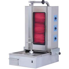 Atalay 3 Burner Bottom Motor Electric Döner Oven, ADE-3A - Atalay