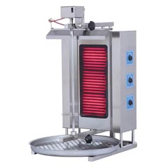 Atalay 3-Burner Top-Mounted Motorized Electric Döner Oven, ADE-3U - Atalay
