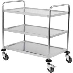 Atalay 3 Shelved Service Cart, 80x60 cm, ASA-860-3 - Atalay