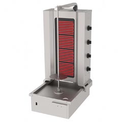 Atalay 4 Burner Bottom Motorized Electric Döner Oven, ADE-4A - Atalay
