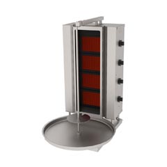 Atalay 4 Gözlü Gas Döner Machine, Camlı, Sabit, ADGC-4S - Atalay