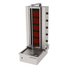 Atalay 5 Burner Bottom Motor Döner Oven, Glass, ADGC-5A - Atalay