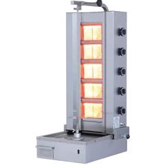 Atalay 5 Burner Bottom Motor Gas Döner Machine, ADG-5A - Atalay
