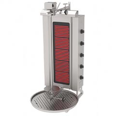 Atalay 5 Burner Top-Mounted Motorized Electric Döner Machine, ADE-5U - Atalay