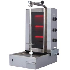 Atalay 3 Gözlü Gazlı Döner Ocağı, Camlı, Üstten Motorlu, ADGC-3U - Atalay