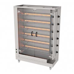 Atalay 6 Gas Chicken Rotisserie Machine, APMG-06 - Atalay
