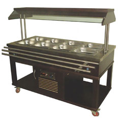 Atalay Bain Marie, 4 Pan Capacity, ASBM-04 - Atalay