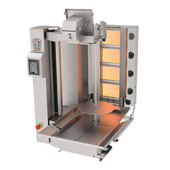 Atalay Compact Series Wide Cut Gas Döner Robot, ADR-C1-4G-GK - Atalay