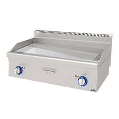 Atalay Countertop Electric Grill, Ribbed, Chrome Surface, 100x60x30 Cm, E AEI 1060 N CR - Atalay