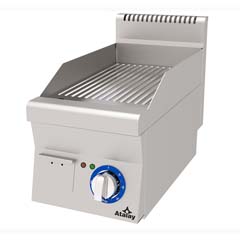 Atalay Countertop Electric Grill, Ribbed, Chrome Surface, 30x60x30 Cm, E AEI 360 N CR - Atalay