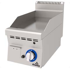 Atalay Countertop Gas Grill, Chrome Surface, 30x60x30 Cm, E AGI 360 CR - Atalay