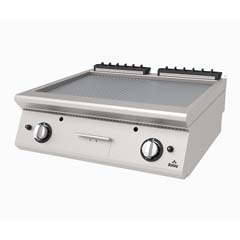 Atalay Countertop Gas Grill, Half Grooved Half Flat, 80x73x30 Cm, AGI 873 ND - Atalay