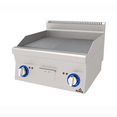 Atalay Countertop Gas Grill, Half Ribbed Half Flat, E AGI 660 ND - Atalay