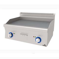 Atalay Countertop Gas Grill, Ribbed, Chrome Surface, 100x60x30 Cm, E AGI 1060 N CR - Atalay