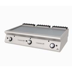 Atalay Countertop Gas Grill, Ribbed, Chrome Surface, 120x73x30 Cm, AGI 1273 N CR - Atalay