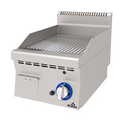 Atalay Countertop Gas Grill, Ribbed, Chrome Surface, 40x60x30 Cm, E AGI 460 N CR - Atalay