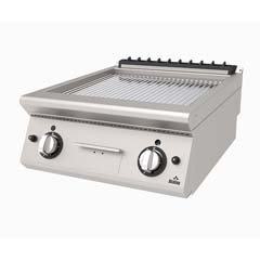 Atalay Countertop Gas Grill, Ribbed, Chrome Surface, 60x73x30 Cm, AGI 673 N CR - Atalay