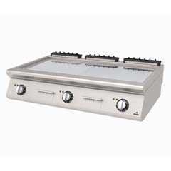 Atalay Electric Grill, Half Ribbed Half Flat, Chrome Surface, 120x73x30 Cm, AEI 1273 ND CR - Atalay