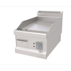 Atalay Electric Grill, Ribbed, Chrome Surface, 40x73x30 Cm, AEI 473 N CR - Atalay