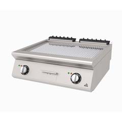 Atalay Electric Grill, Ribbed, Chrome Surface, 80x73x30 Cm, AEI 873 N CR - Atalay