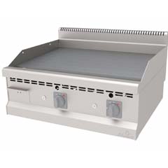 Atalay Gas Grill, Ribbed, Chrome Surface, 80x70 Cm, AGI 870 N CR - Atalay
