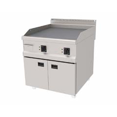 Atalay Gas Grill, Ribbed, Chrome Surface, 80x90x85 Cm, AGI 890 N CR - Atalay