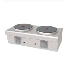Atalay Mini Counter Top Stove, 63.5x36x17 Cm, 2 plate Electric, AEO 01 - Atalay