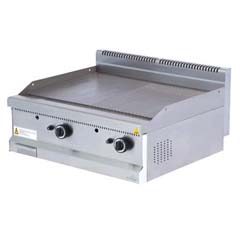Atalay Ribbed and Flat Gas Grill, 80x70 cm, AGI-870-ND - Atalay