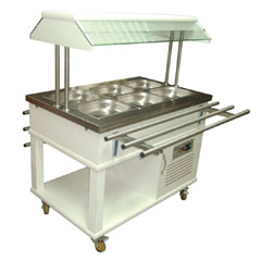 Atalay Saladbar, 3 Gastronorm Pan Capacity, ASSB-03 - Atalay