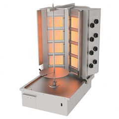 Atalay V Type Bottom Motorized Gas Döner Machine, ADG-8A - Atalay