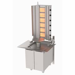 Atalay Wall Mounted Döner Machine, 6 Radiant, Gas, ADG 6DS - Atalay
