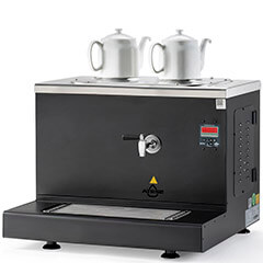 Ateşe Cappadocia Dijital Çay Kazanı, 2 Demlikli, Elektrikli, Statik Boyalı, Siyah - Ateşe