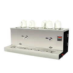 Ateşe Cappadocia Smart Çay Kazanı, 5 Demlikli, Elektrikli-Gazlı, Statik Boyalı, Siyah - Ateşe