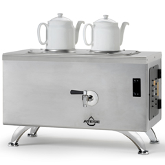 Ateşe Efes Dijital Çay Kazanı, Elektrikli, Inox, 2 Demlikli - Ateşe