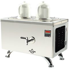 Ateşe Efes Smart Tea Boiler, Electric, Inox, 2 Teapots - Ateşe