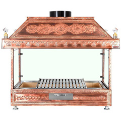 Ateşe Ocakbaşı Davlumbazlı Açık Izgara, Retro, 170x55x125 cm - 1