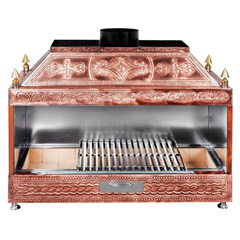 Ateşe Ocakbaşı With Hooded Enclosed Grill, Retro, 170x55x125 cm - 1