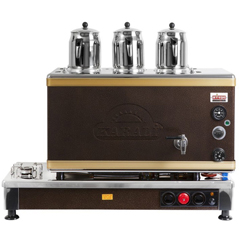 Ateşe Silver Analog Çay Kazanı, Statik Boyalı, Gazlı Elektrikli, 3 Demlikli - Ateşe