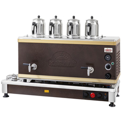 Ateşe Silver Analog Tea Boiler, Static Painted, Gas Electric, 4 Teapot - 2