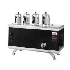 Ateşe Titanium Compact Akıllı Dijital Çay Kazanı, Statik Boyalı, Gazlı Elektrikli, 4 Demlikli - Ateşe