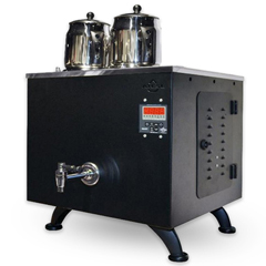 Ateşe Titanium Keyfchi Akıllı Dijital Çay Kazanı, Elektrikli, 2 Demlikli - Ateşe