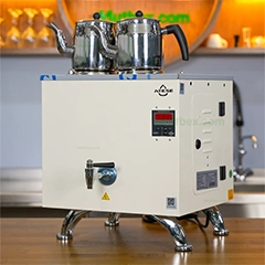 Ateşe Titanium Keyfchi Akıllı Dijital Çay Kazanı, Elektrikli, 3 Demlikli, Krem Renk - Ateşe (1)