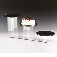 Zicco Aynalı Teşhir Standı, 3'lü, Merdiven, 25x10-20-30 cm - Zicco