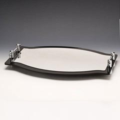 Zicco Aynalı Teşhir Standı, Bombeli, Kulplu, 60X40 cm - Thumbnail