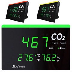 AZ 7729 Işıklı Display Ortam Hava Kalitesi Ölçer - 1