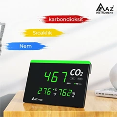 AZ 7729 Işıklı Display Ortam Hava Kalitesi Ölçer - 2